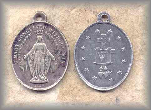 MIRACULOUS MEDAL: France (1850s)