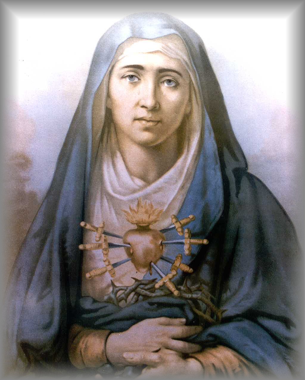 OUR LADY of the SEVEN SORROWS (artist unknown)