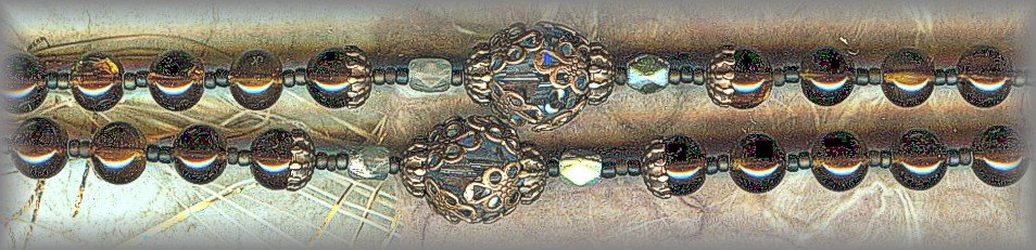 ROSARY: RDSB.2900 (Mighty Hand of God) Antique 'Oil' beads