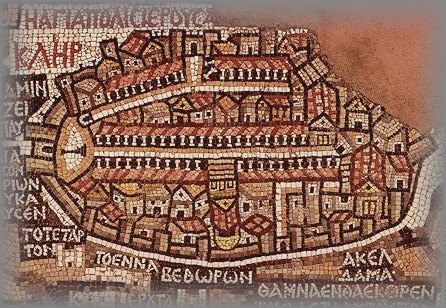 MADABA MAP OF JERUSALEM - 6c
